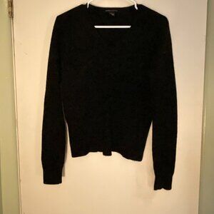 Sandra Cashmere V-Neck Black Cashmere Sweater